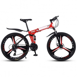  Folding Bike Outdoor sports 26Inch Mountain Bikes Bicycles 27 Speeds High Carbon Steel Folding Frame Double Disc Brake