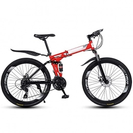  Folding Bike Outdoor sports Folding Mountain Bike 21 Speed Mountain Bike 26 Inches Dual Suspension Bicycle And Double Disc Brake