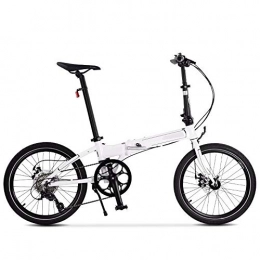 S.N Folding Bike S.N S Folding Bicycle Disc Brakes Adult Men and Women Aluminum Alloy Bicycle 20 Inch 8 Speed