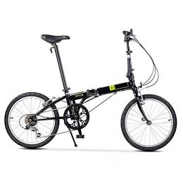 S.N Folding Bike S.N S Folding Bicycle Shifting Shock Absorption Automatic Locking Casual Cycling Male and Female Students 20 Inch 6 Speed