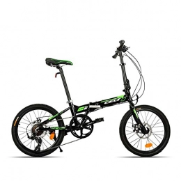 ShopSquare64 Folding Bike ShopSquare64 20 Inch Folding Bike Bicycle Mini Foldable Bike Aluminum Alloy Frame Variable Speed