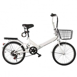 Bove Bike Singlespeed Noshockabsorption Folding Bike Dual Disc Brake Ultra Light Portable Two Steps Folding City Bike Unisex-A-16inch