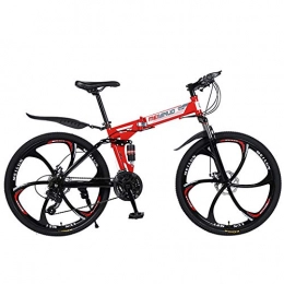 TTFGG Bike TTFGG 26 Inch Folding Mountain Bike, 21 / 24 / 27Speed Outdoor Portable Bike Suspension Mountain Bike Bicycle Men And Women City Car, 02, 27 speed