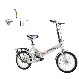 TWTW Bike TWTW Folding Bike for Adult Student, Mini Compact Bike20 Inch Lightweight Small Portable Bicycle, High tensile Strength Steel Urban Track Bike