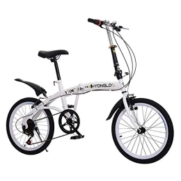TZYY  TZYY 7 Speed Lightweight Folding City Bicycle, Portable Unisex Bike With V Brake, Urban Commuter, Outdoor Foldable Bicycle For Adults B 18in