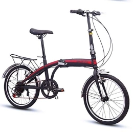 TZYY Bike TZYY Lightweight Folding City Bicycle, 7 Speed Folding Bicycle Urban Commuter, Loop Adult Suspension Folding Bike A 20in