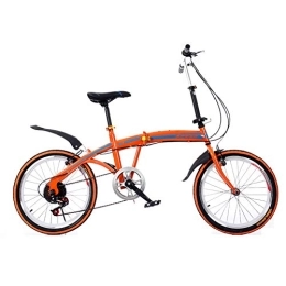 TZYY  TZYY Mini Compact City Bicycle For Men Women, Folding Bike For Urban Riding Commuting, 20" Folding Bicycle 7 Speed D 20in