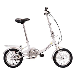 TZYY Bike TZYY Students Adults Bicycle Urban Environment, Single Speed 14in Portable Folding City Bicycle, Mini Folding Bike With V Brake B 14in