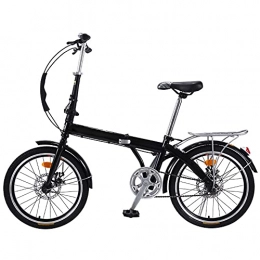 WZHSDKL Folding Bike WZHSDKL Mountain Bike Folding Bike 7 Speed Adjustable Seat Suitable For Mountains And Roads Wheel Dual Suspension, Height And Save Space Better Black