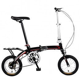 WZHSDKL Bike WZHSDKL Mountain Bike Folding Bike Black 12 Inches Dustproof Wear-resistant Tires Bicycl Low Friction, Effortless Riding, Breathable And Smooth Soft Cushion