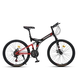 XBSXP  XBSXP 26 Inch Mountain Bike 24-Speed Gears Adult Student Outdoors Sport Road Bikes Exercise Lightweight Folding Bicycle