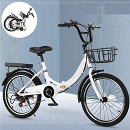 XIN Folding Bike XIN Folding Bike 6 Speed Mountain Bicycle Cruiser Outdoors Sport Cycling Dual Brakes Ultralight Portable Foldable Bike for Men Women Lightweight Folding Casual Damping Bicycle