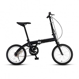 XYSQ Bike XYSQ Single Speed Mountaln Bikes, Adult Folding Bike Unisex 16" Wheel 6 Speed Mountain Bikes, Foldable Bicycle Womens Adult Student Car Bike Lightweight Aluminum Frame Shock