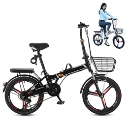XYYYM  XYYYM Folding Bicycles 20 Inch Adult Men's And Women's Ultra-light 6-speed Variable Speed Portable Lightweight, High Carbon Steel Frame, Shock-absorbing Front Fork, Wear-resistant Tires