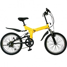 ZHI-HAN Folding Bike ZHI-HAN 20inch Folding Bike, City Bike Wheels Frame Dual Disc Brake Noshockabsorption Ultra Light Portable Unisex-E-20inch