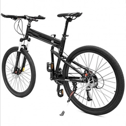 ZHI-HAN Folding Bike ZHI-HAN FOLDING MTB, 26inch Speed Bicycle Mechanical Disc Brake Folding Bike Two Steps Folding Unisex-30Speed-A