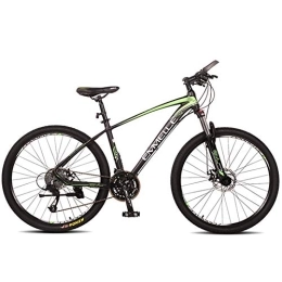 WJSW Bike 27-Speed Mountain Bikes, 27.5 Inch Big Tire Mountain Trail Bike, Dual-Suspension Mountain Bike, Aluminum Frame, Men's Womens Bicycle, Green