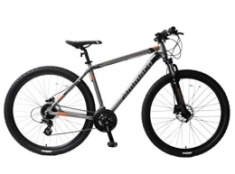 Ammaco Bike Ammaco. Evo V 29er 29" Wheel Mountain Bike 24 Speed Hydraulic Disc Brakes Hardtail Front Suspension Gunmetal Alloy 21" Frame