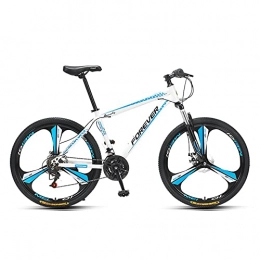 Bananaww Bike Bananaww 26 Inch Mountain Bike Aluminum with 17 Inch Frame Disc-Brake 3 / 6-Spokes, 24 Speed Mens Mountain Bike, Dual Disc Brake MTB Bike For Unisex Adult, Mountain Trail Bike Bicycles