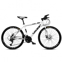 Chengke Yipin Bike Chengke Yipin Men's Mountain Bike Student Bike 24" Carbon Steel Frame Urban Road Bike-white_30 speed