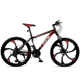 Chengke Yipin Bike Chengke Yipin Mountain bike student outdoor bicycle 24 inch one wheel spring front fork high carbon steel frame double disc brake city road bike-red_24 speed