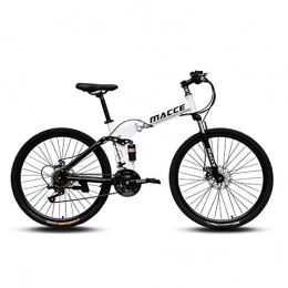 Dafang Bike Dafang Mountain bike 27 speed bike mountain folding bike 26 inch variable speed double shock absorber bike-Spoke wheel white_twenty one