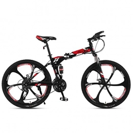 Dapang  Dapang Mountain Bike 21 / 24 / 27 Speed Steel Frame 24 Inches 3-Spoke Wheels Suspension Folding Bike, 3, 21speed
