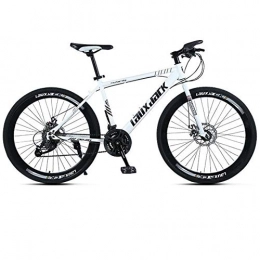 DGAGD Bike DGAGD 24 / 26 inch mountain bike bicycle male and female variable speed road racing light bicycle spoke wheel-white_24 inches
