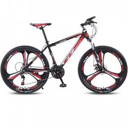 DGAGD Mountain Bike DGAGD 24 inch bicycle mountain bike adult variable speed light bicycle tri-cutter-Black red_21 speed