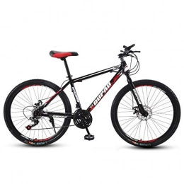 DGAGD Bike DGAGD 24 inch mountain bike aluminum alloy cross-country lightweight variable speed youth male and female spoke wheel bicycle-Black red_21 speed