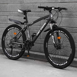 DGAGD Mountain Bike DGAGD 24 inch mountain bike bicycle adult one wheel variable speed 40 knife wheel bicycle-gray_21 speed