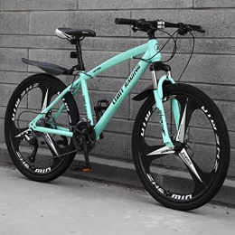 DGAGD Mountain Bike DGAGD 24 inch mountain bike bicycle adult one-wheel variable speed three-wheel bicycle-Light blue_24 speed