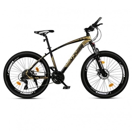 DGAGD Bike DGAGD 24 inch mountain bike male and female adult super light bicycle spoke wheel-black gold_30 speed