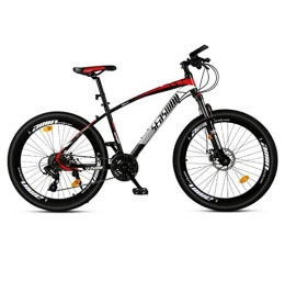DGAGD Bike DGAGD 24 inch mountain bike male and female adult super light bicycle spoke wheel-Black red_30 speed