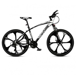DGAGD Bike DGAGD 24-inch mountain bike male and female adult super lightly bicycle spoke six-spindle wheel-Black and white_27 speed