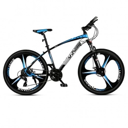 DGAGD Mountain Bike DGAGD 24 inch mountain bike male and female adult ultralight racing light bicycle tri-cutter-Black blue_21 speed