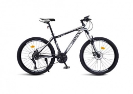 DGAGD Mountain Bike DGAGD 24 inch mountain bike variable speed light bicycle 40 cutter wheel-Black and white_24 speed