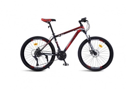 DGAGD Mountain Bike DGAGD 24 inch mountain bike variable speed light bicycle 40 cutter wheel-Black red_21 speed