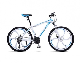 DGAGD Bike DGAGD 24-inch mountain bike variable speed light bicycle six-cutter wheel-White blue_21 speed