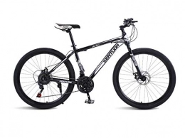 DGAGD Mountain Bike DGAGD 24 inch mountain bike variable speed light bicycle spoke wheel-Black and white_twenty four