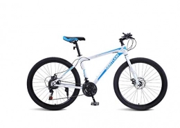 DGAGD Bike DGAGD 24 inch mountain bike variable speed light bicycle spoke wheel-White blue_twenty one