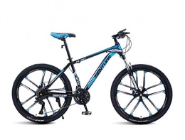 DGAGD Bike DGAGD 24 inch mountain bike variable speed light bicycle ten cutter wheel-Black blue_21 speed