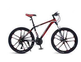 DGAGD Bike DGAGD 24 inch mountain bike variable speed light bicycle ten cutter wheel-Black red_21 speed