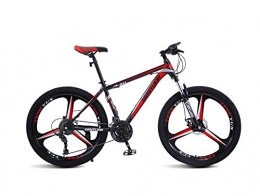 DGAGD Bike DGAGD 24 inch mountain bike variable speed light bicycle tri-cutter wheel-Black red_21 speed