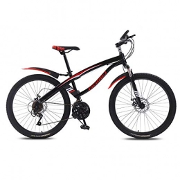 DGAGD Bike DGAGD 24 Inch Mountain Bike Variable Speed ​​Lightweight Adult 21 Speed ​​Bicycle Spoke Wheel-Black Red