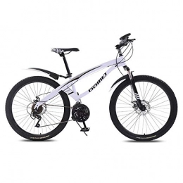 DGAGD Bike DGAGD 24 Inch Mountain Bike Variable Speed ​​Lightweight Adult 21 Speed ​​Bicycle Spoke Wheel-White