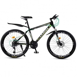 DGAGD Bike DGAGD 24 inch mountain bike variable speed male and female spokes wheel bicycle-dark green_21 speed