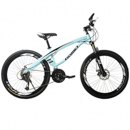 DGAGD Bike DGAGD 24 inch mountain bike with variable speed, lightweight adult bike with 40 cutter wheels-Light blue_21 speed