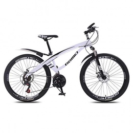 DGAGD Mountain Bike DGAGD 24 inch mountain bike with variable speed, lightweight adult bike with 40 cutter wheels-white_27 speed