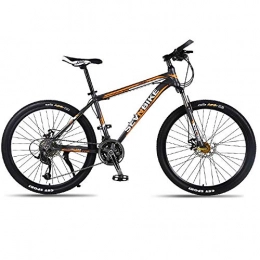 DGAGD Bike DGAGD 26 inch aluminum alloy frame mountain bike variable speed spoke wheel road bike-Black Orange_30 speed